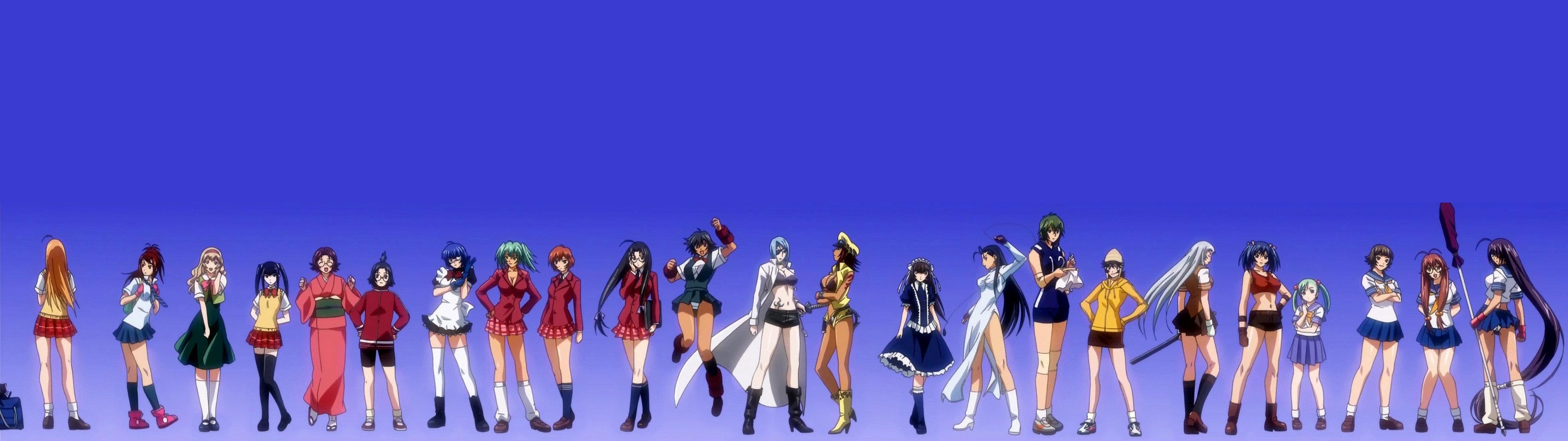 3840x1080 Dual monitor Ikki Tousen wallpaper, HD background