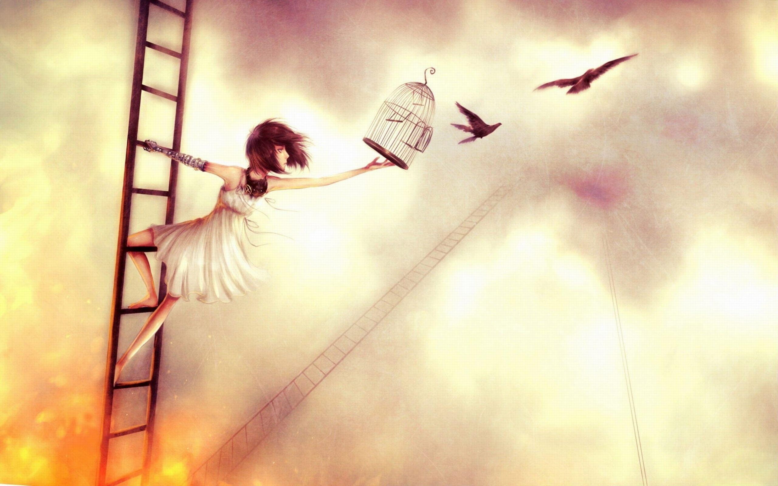 2560x1600 Artistic Girl Wallpaper
