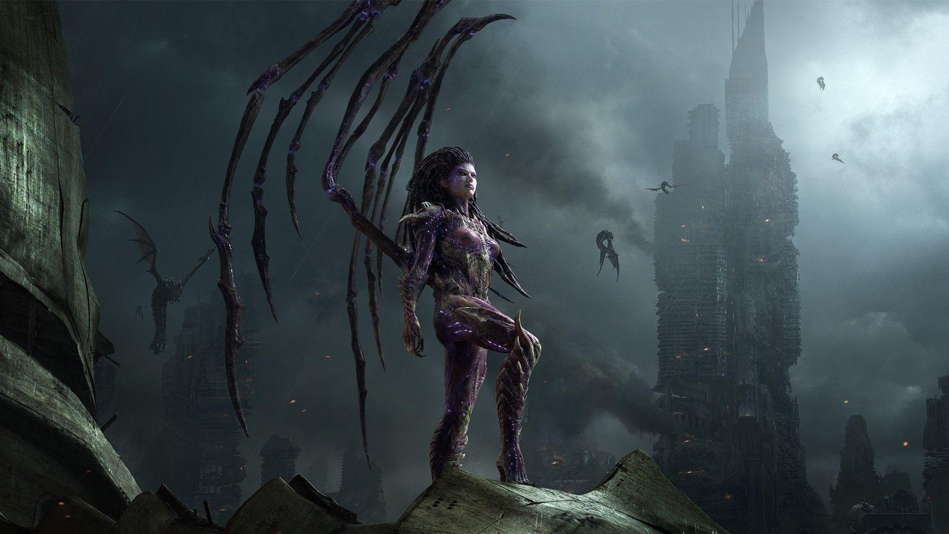 1920x1080 sarah kerrigan starcraft ii heart of the swarm queen of blades
