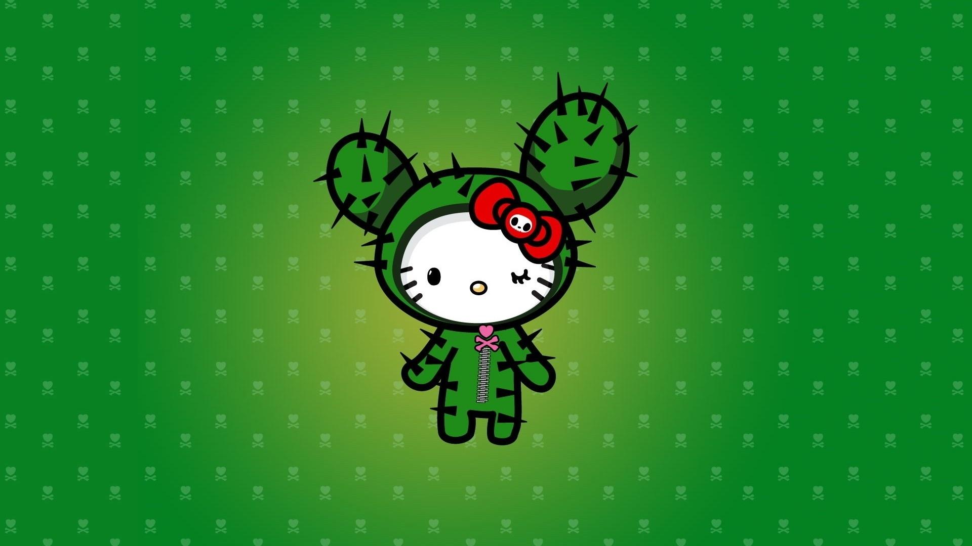 1920x1080 Download Wallpaper, Download 1920x1080 green emo hello kitty cactus 1920x1080 wallpaper Wallpaper –Free Wallpaper Download