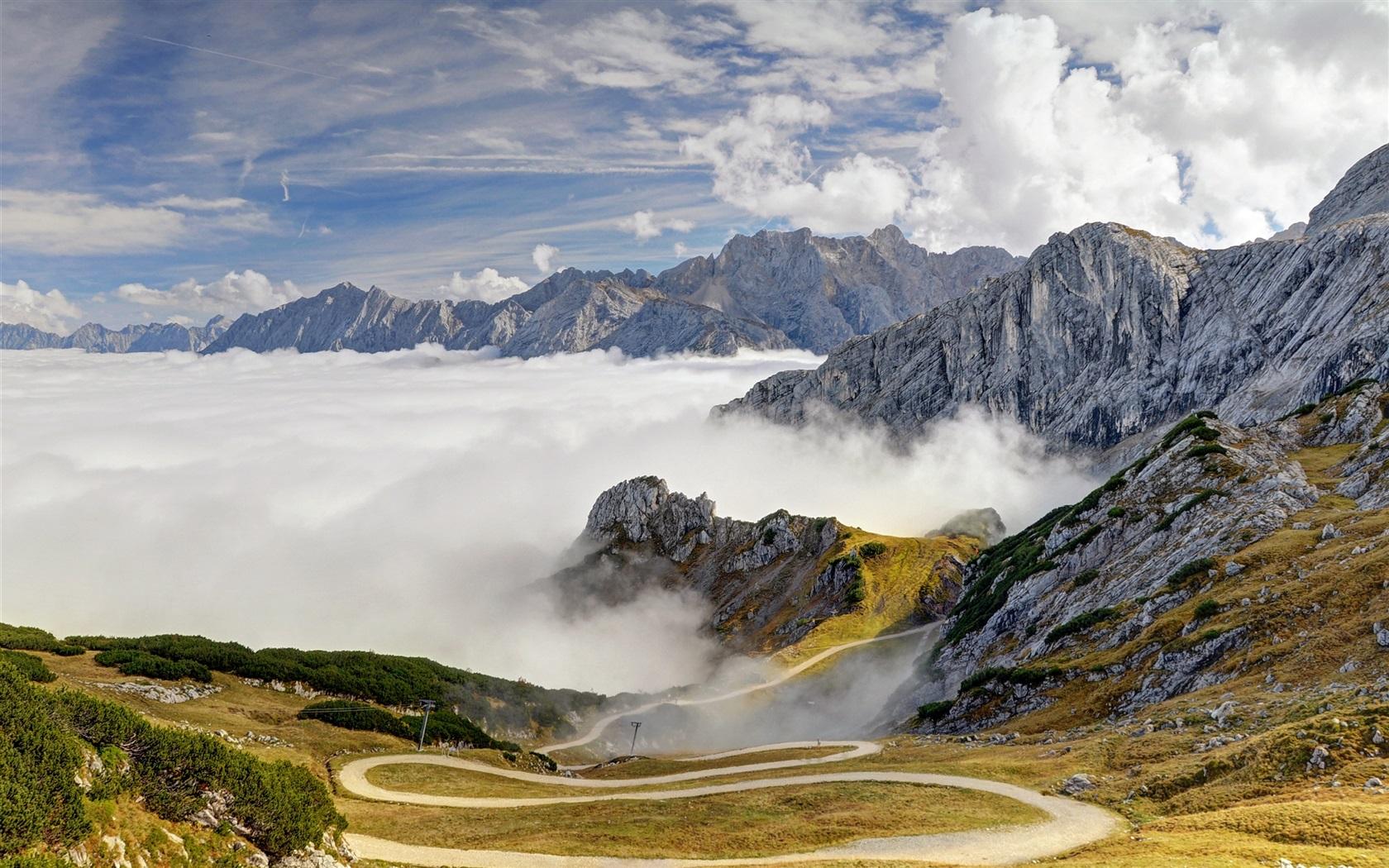 1680x1050 Bavarian Alps In Germany