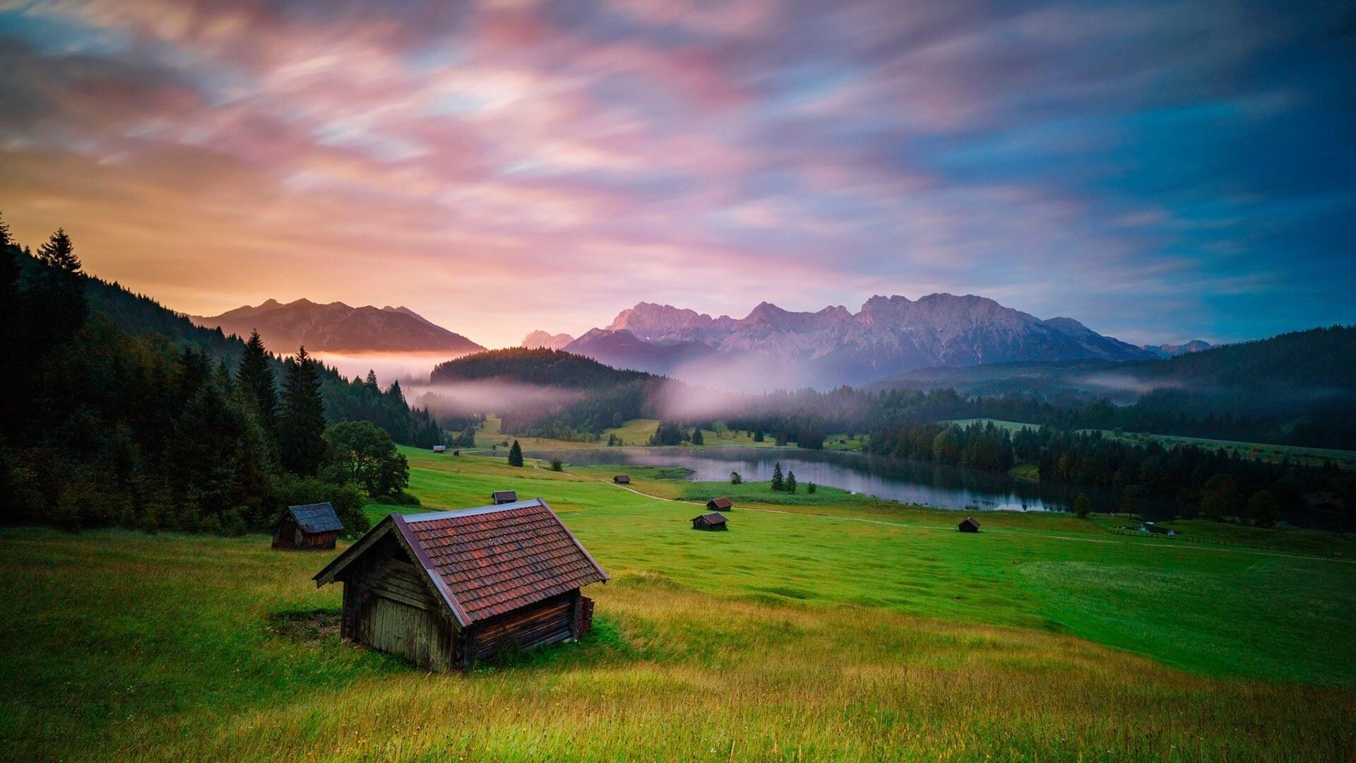 1920x1080 Full HD Bavarian alps. Mocah HD Wallpaper