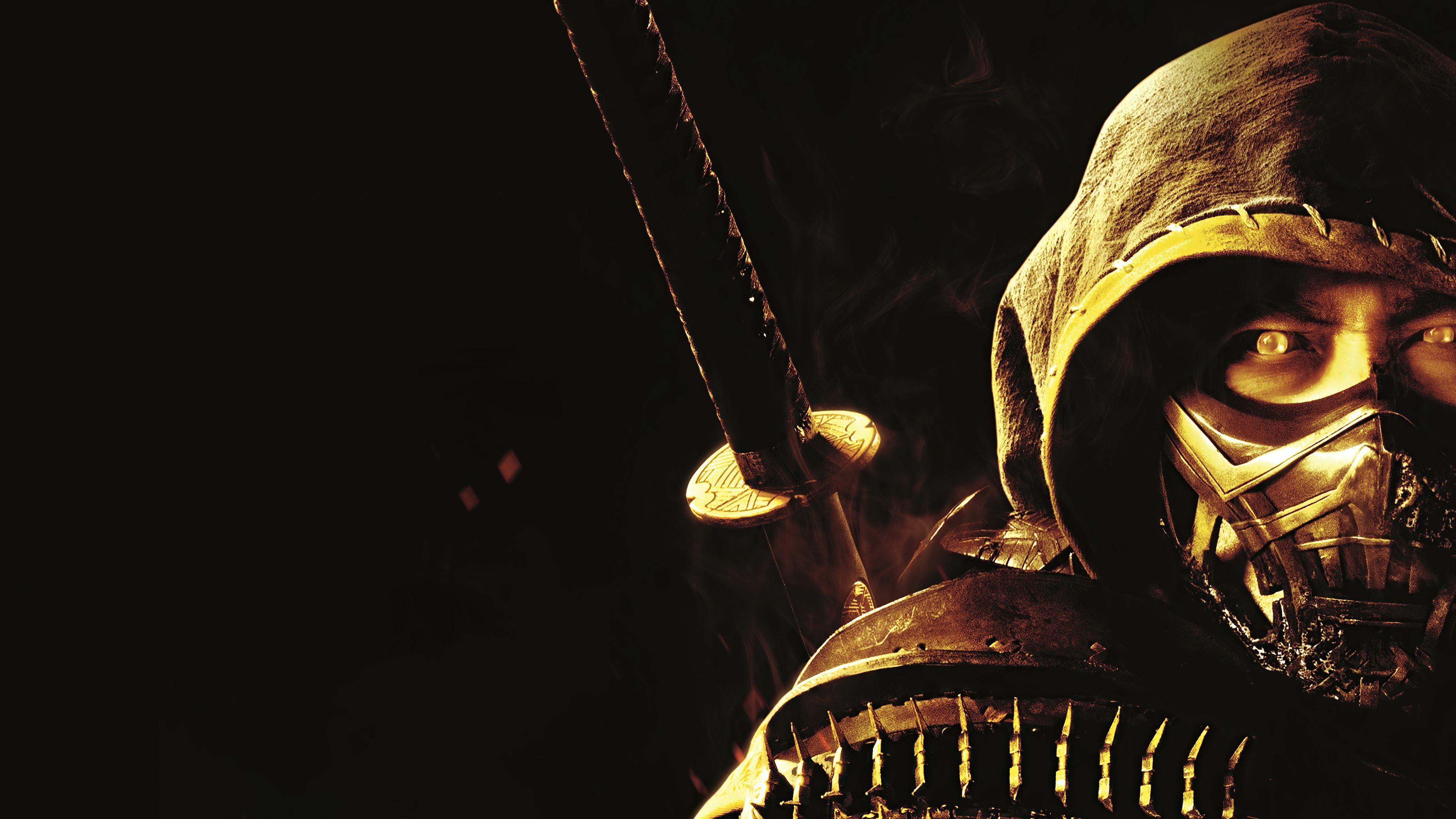 4096x2304 hiroyuki sanada as scorpion mortal kombat movie 5k Mac Wallpaper Download