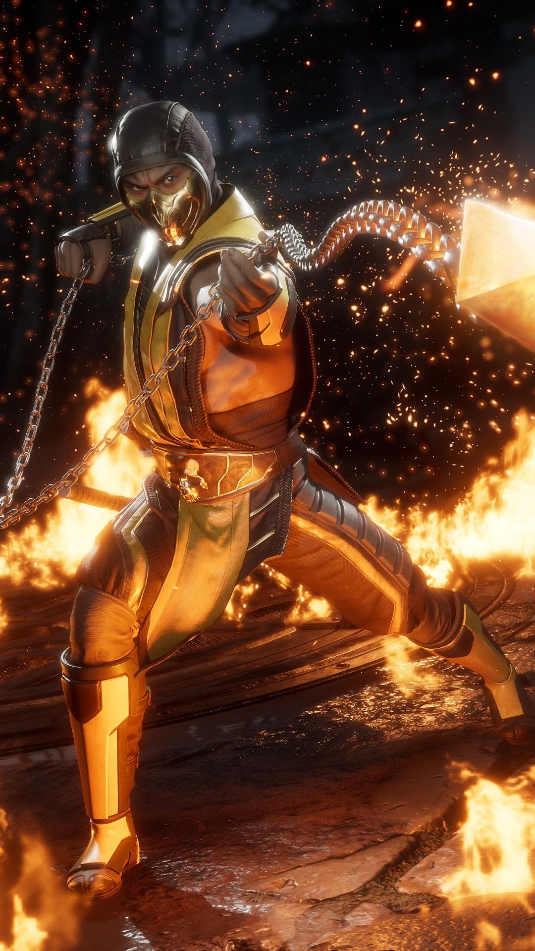1080x1920 Scorpion, Mortal Kombat 11 phone HD Wallpaper, Image, Background, Photo and Picture. Mocah HD Wallpaper