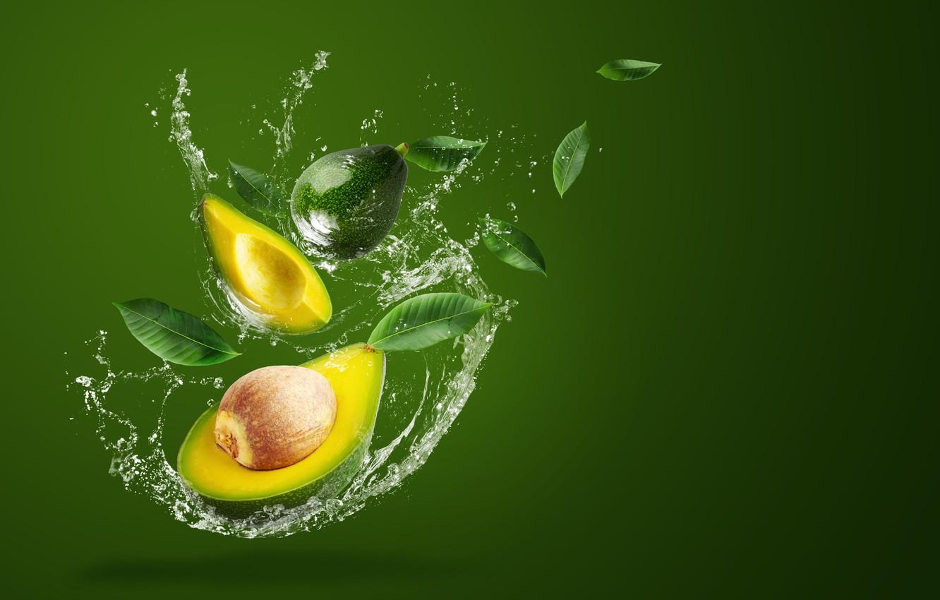 1332x850 Wallpaper water, squirt, green, background, splash, avocado image for desktop, section рендеринг