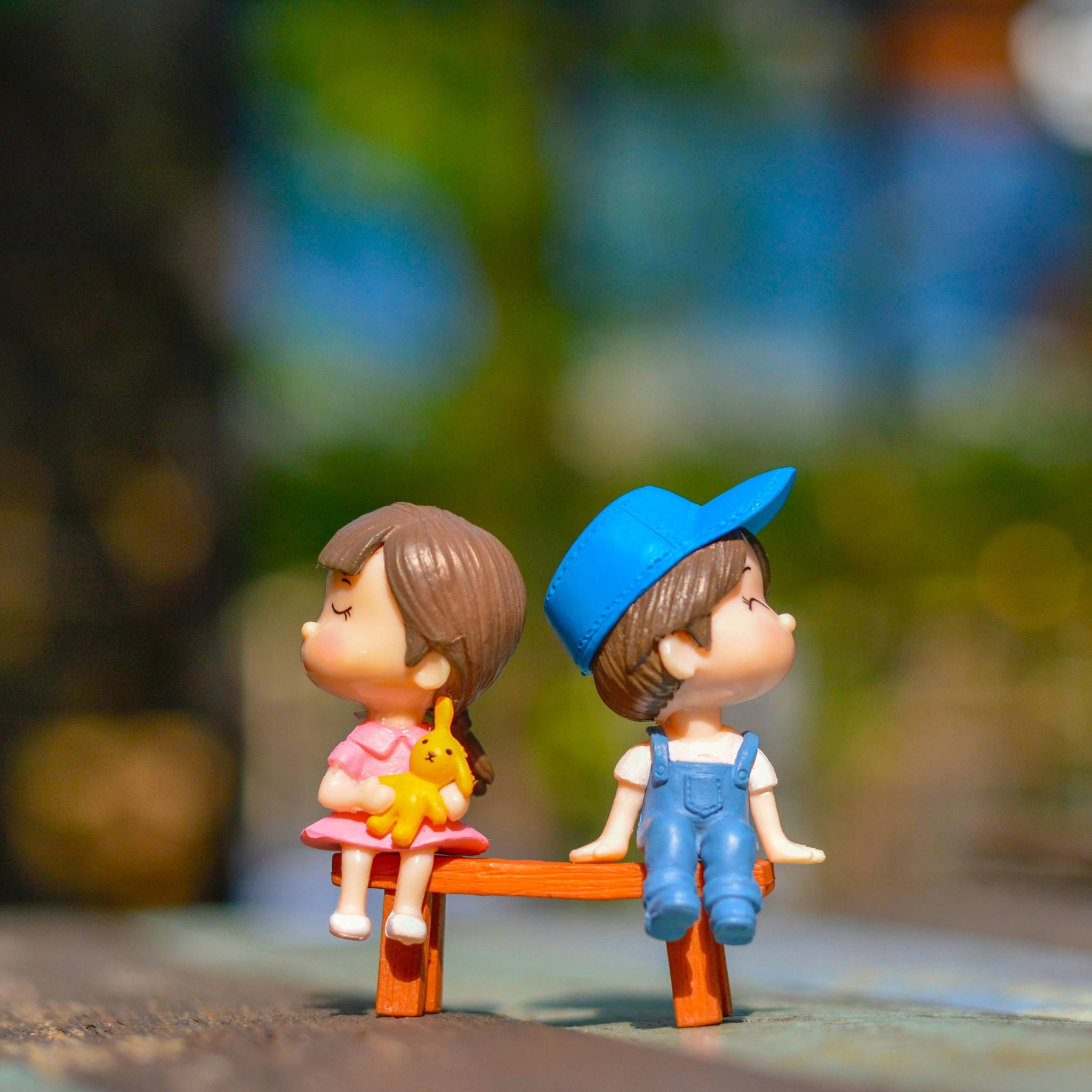 2048x2048 Cute Kid Couple Toy 4k iPad Air Wallpaper, HD Artist 4K Wallpaper, Image, Photo and Background