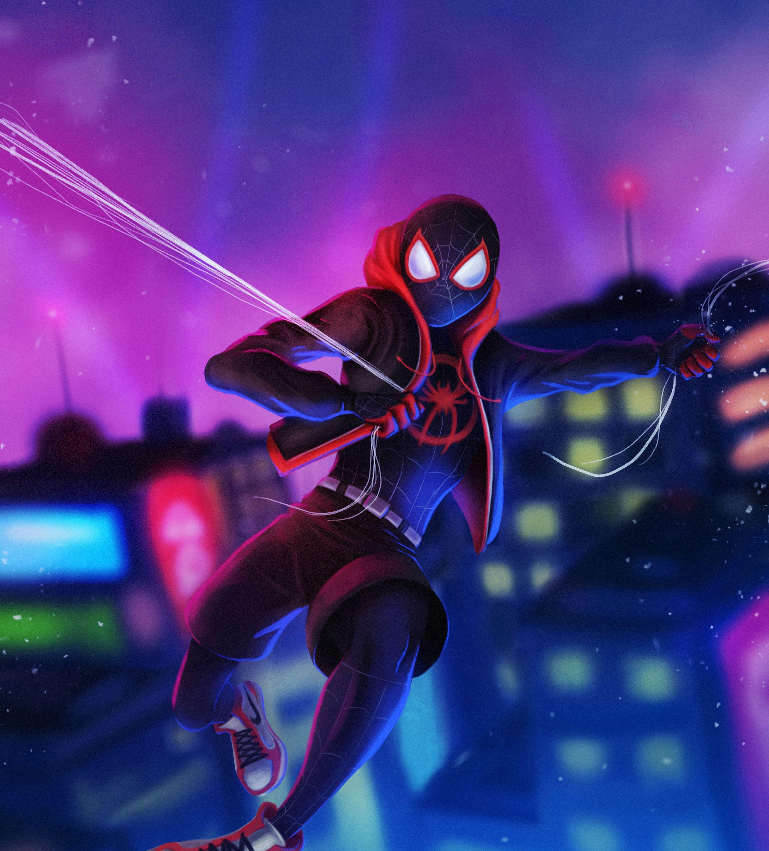 2560x2831 Miles Morales Phone Animated Wallpaper