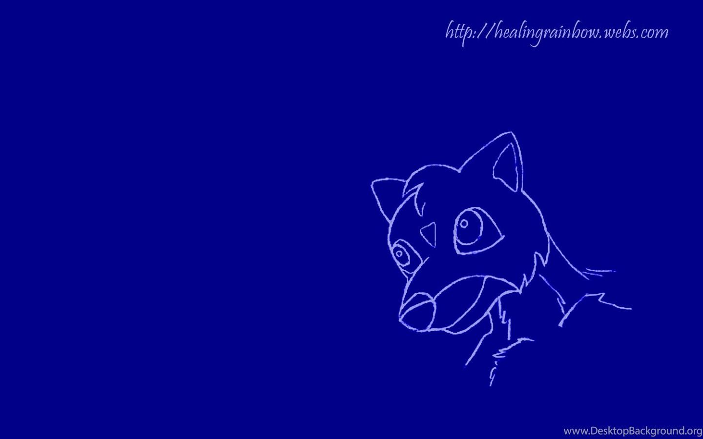 1440x900 Cute Creature Blue Wallpaper Desktop Background