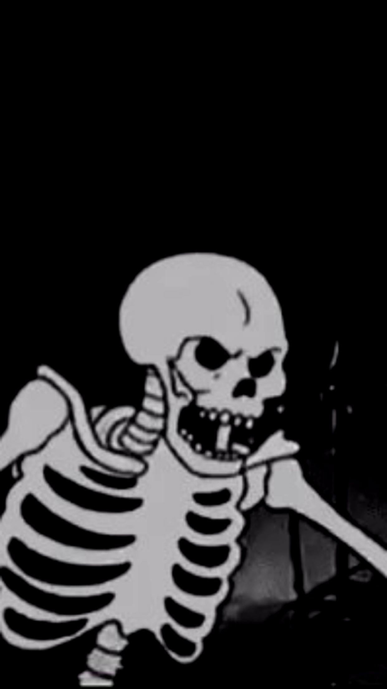 1242x2208 Scary Skulls iPhone Wallpaper