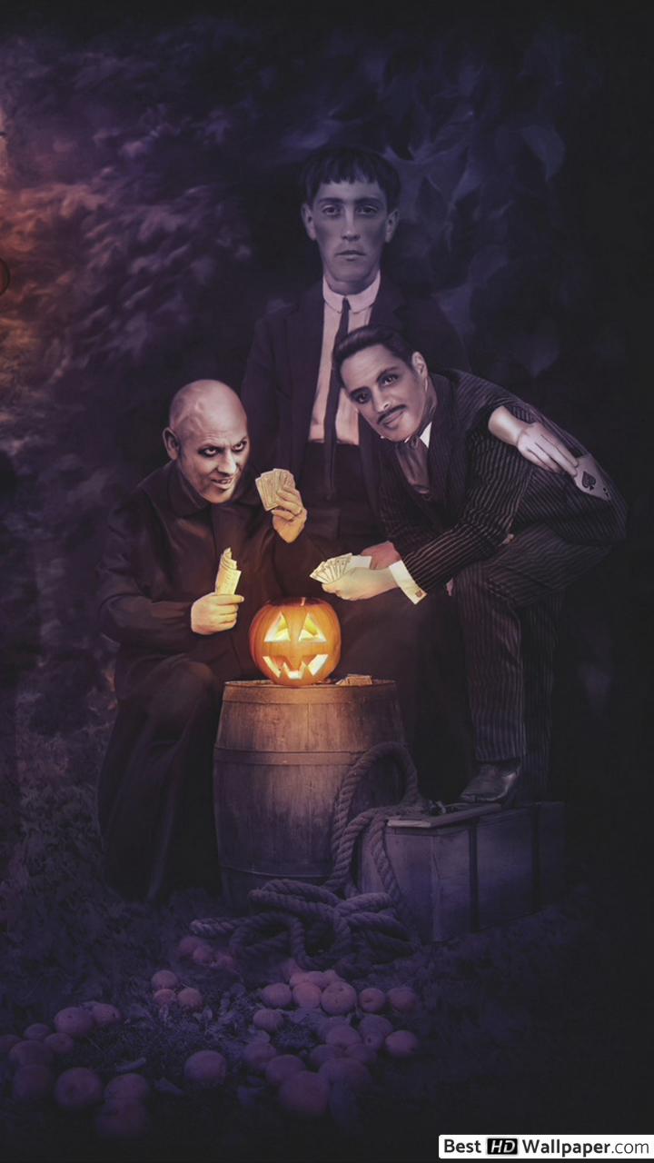 720x1280 Addams Family Halloween HD wallpaper download