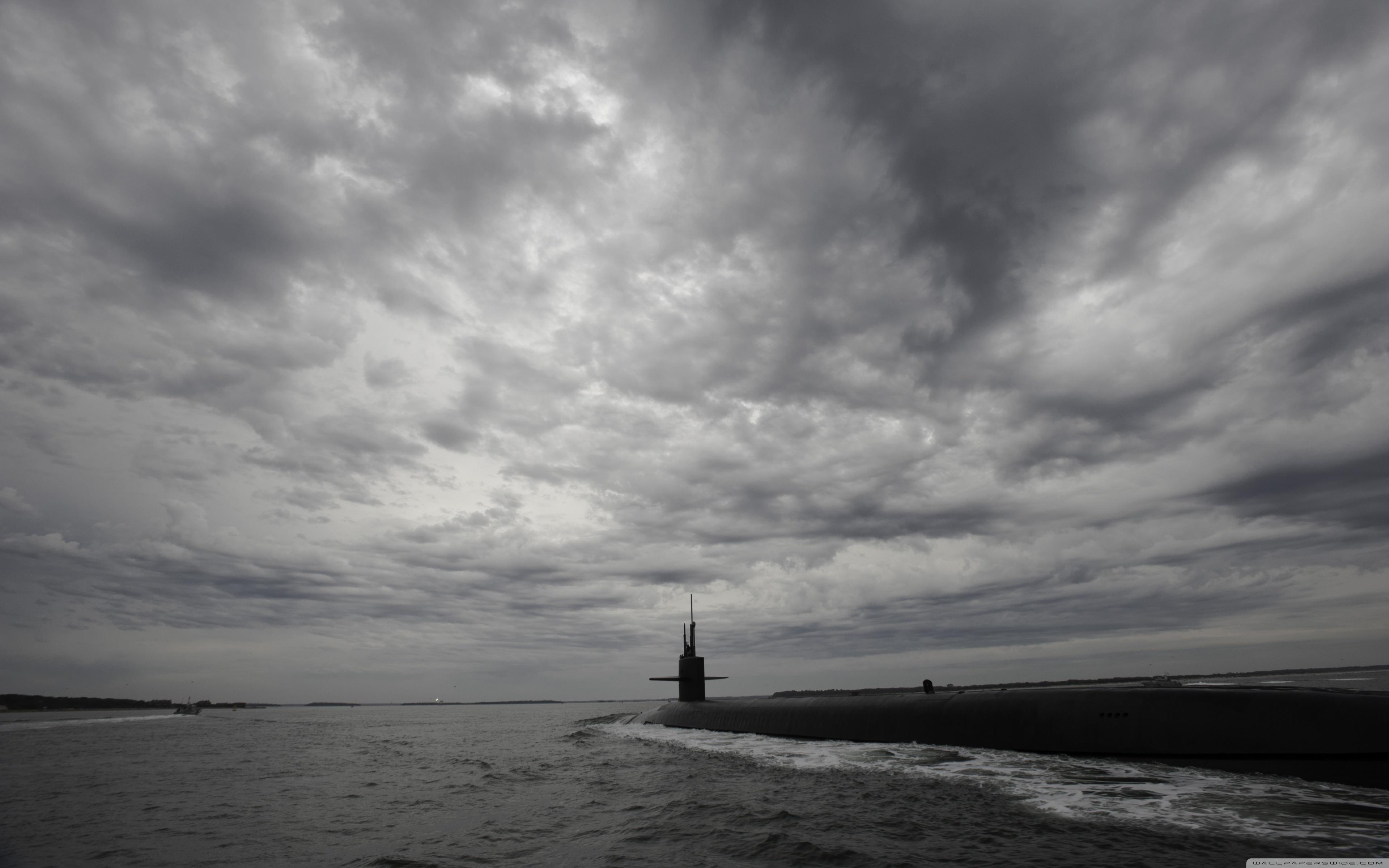 3840x2400 USS Alaska SSBN 732 United States Navy Ohio Class Ballistic Missile Submarine Ultra HD Desktop Background Wallpaper For : Multi Display, Dual Monitor : Tablet