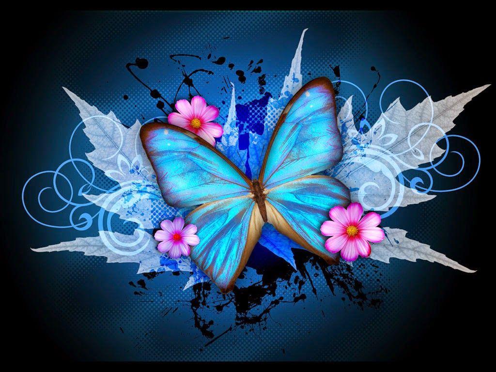 1024x768 Cool Butterfly Wallpaper