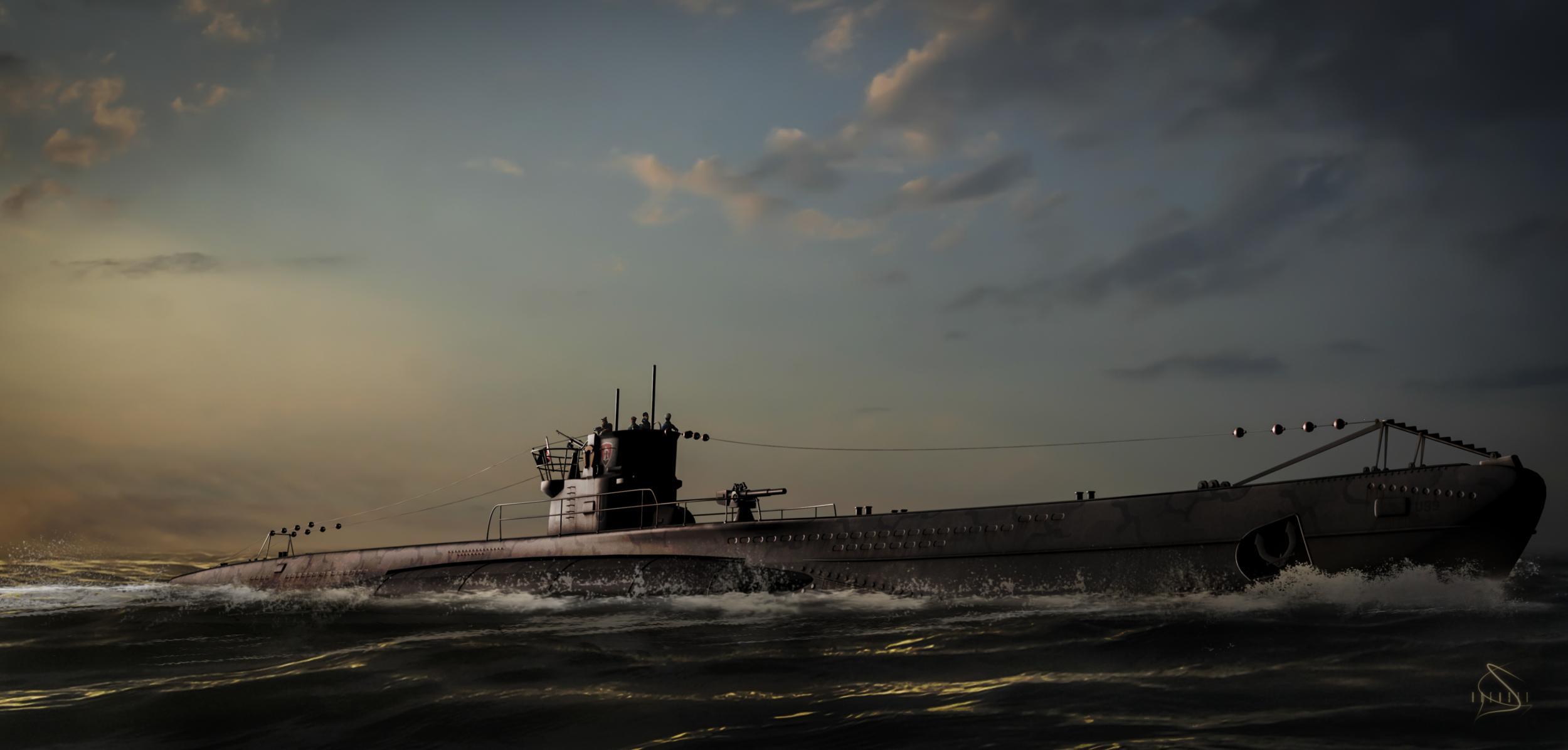 2500x1196 Submarine HD Wallpaper and Background Image