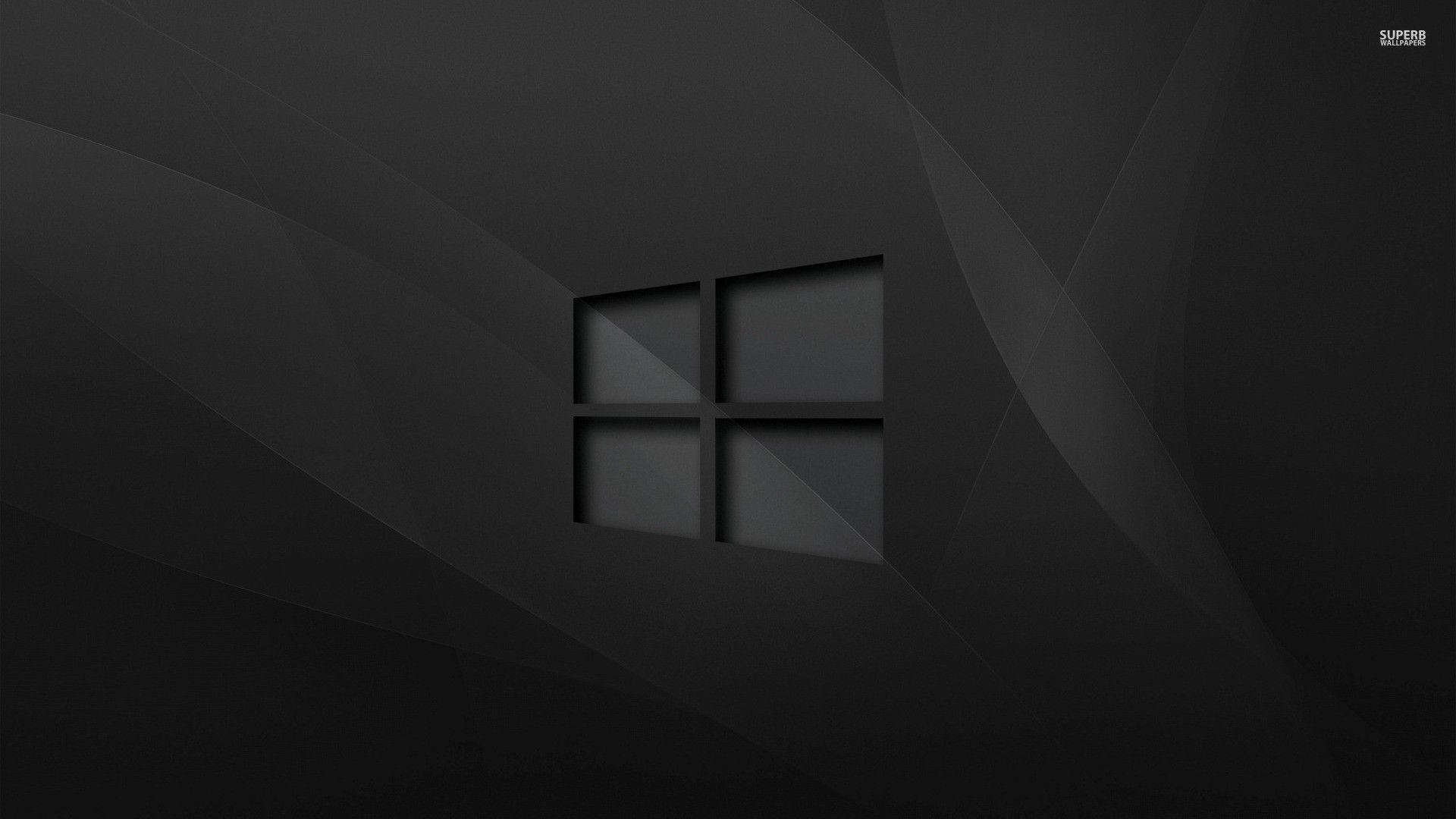 1920x1080 Black Windows 10 HD Wallpaper