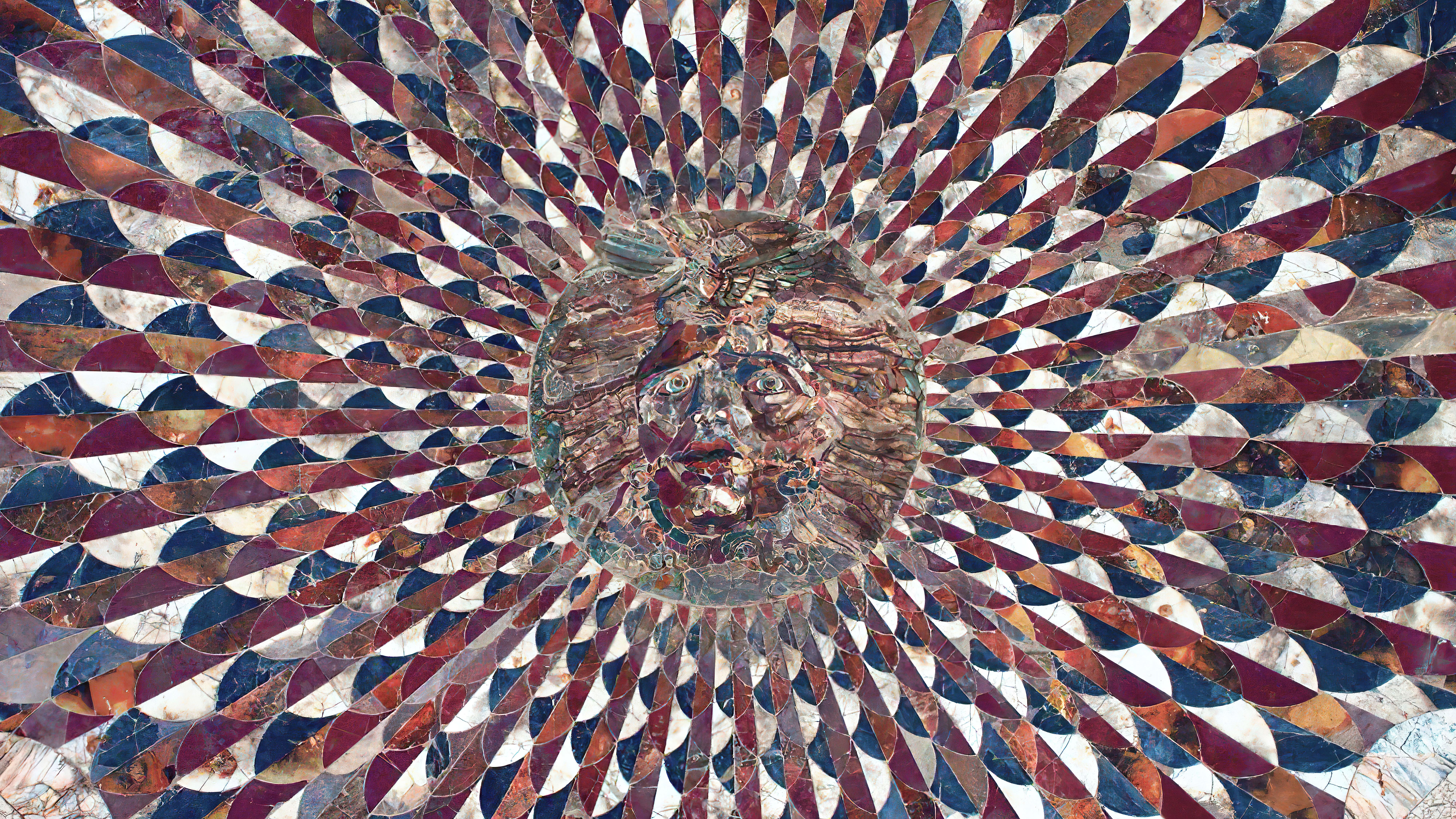 8000x4500 4K, Greek Mythology, Medusa, Mosaic, Classic Art, Kibyra, Rome, Opus Sectile, Psychedelic. Mocah HD Wallpaper