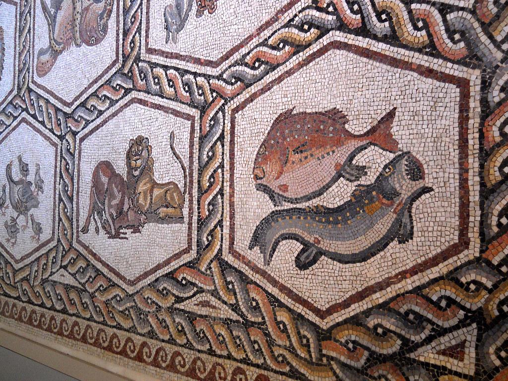 1024x768 Roman Mosaic Floor from Lod, Israel. New Dave City