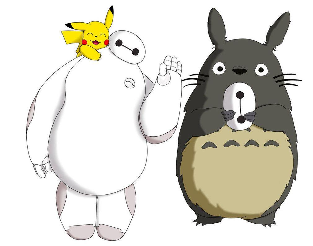 1010x792 Pikachu, Baymax and Totoro