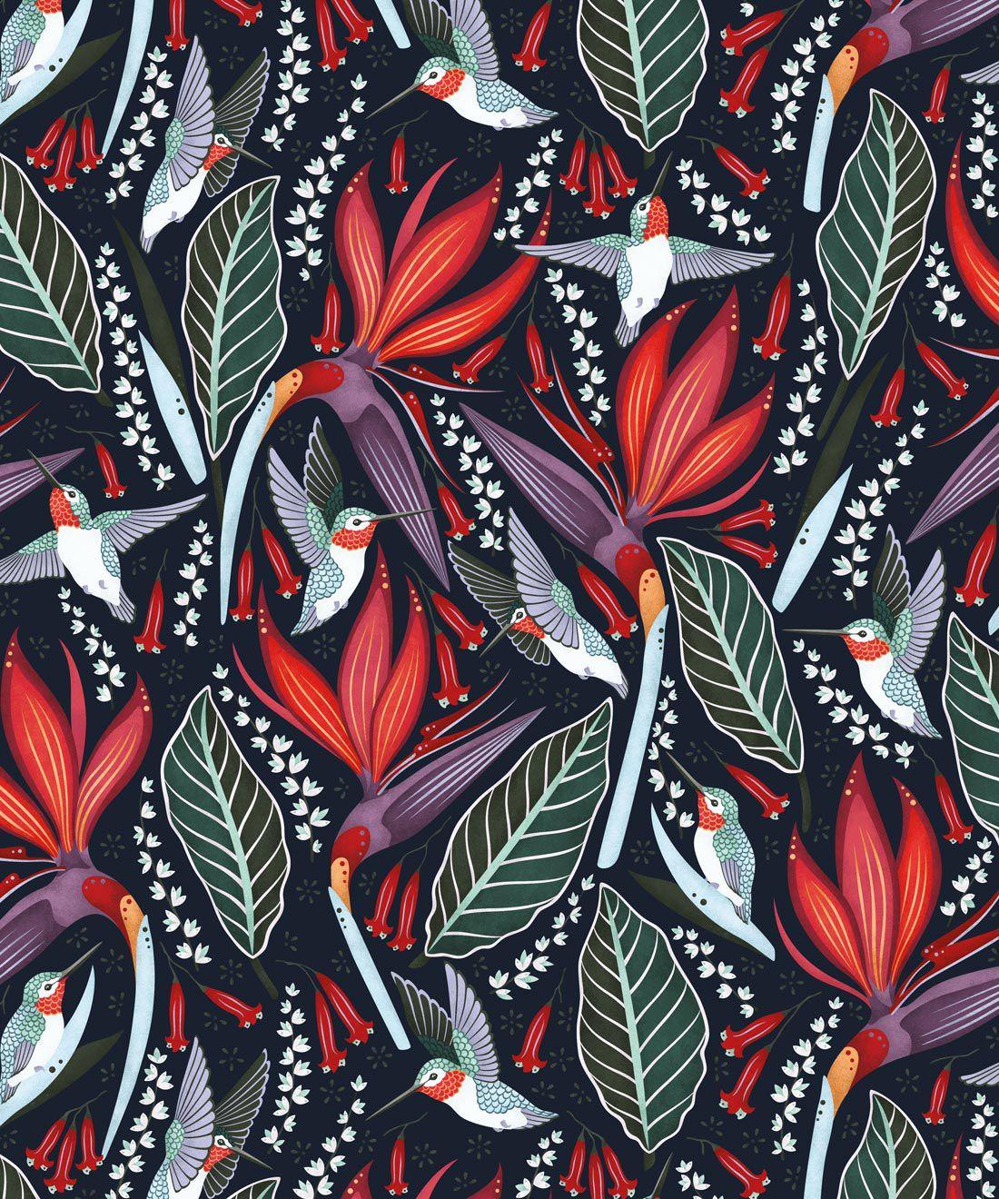 1100x1320 Hummingbirds Wallpaper • Bold Bird Wallpaper USA