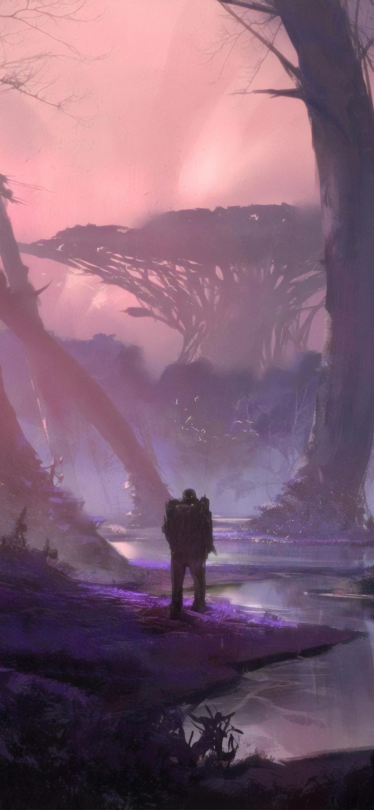 1242x2688 Fantasy Forest Magic 4k iPhone XS MAX HD 4k Wallpaper, Image, Background, Photo and Picture