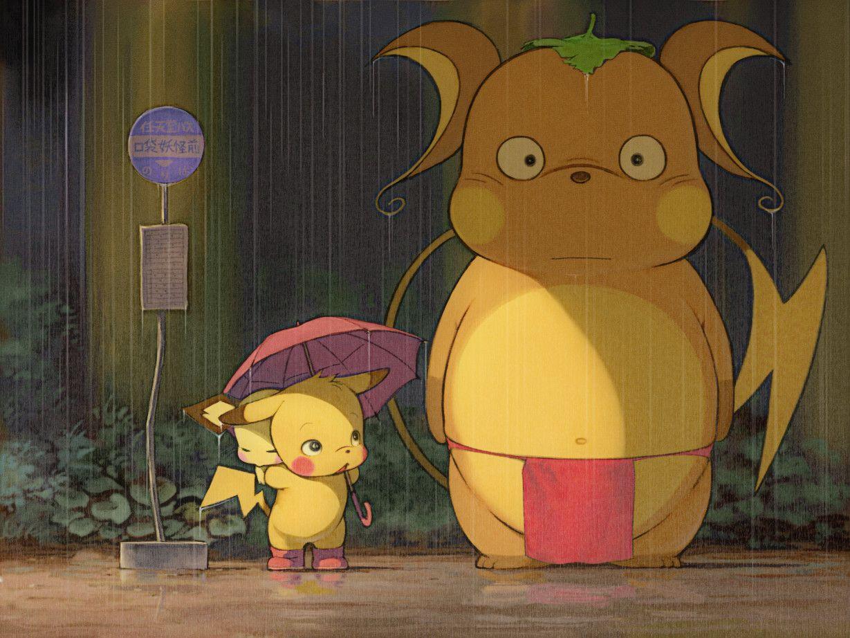 Totoro Pikachu Wallpapers - Top Free Totoro Pikachu Backgrounds ...