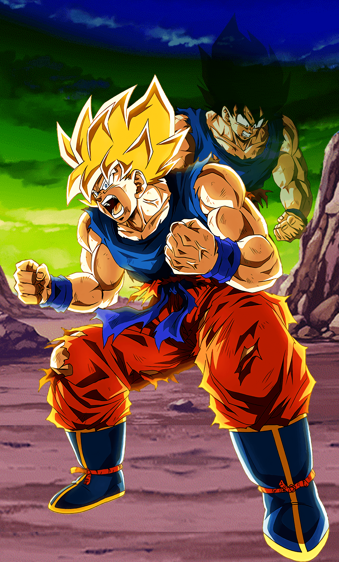 1160x1920 Goku Super Saiyan 1 Wallpaper