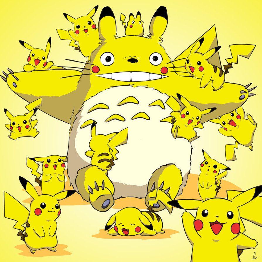 894x894 Totoro pikachu