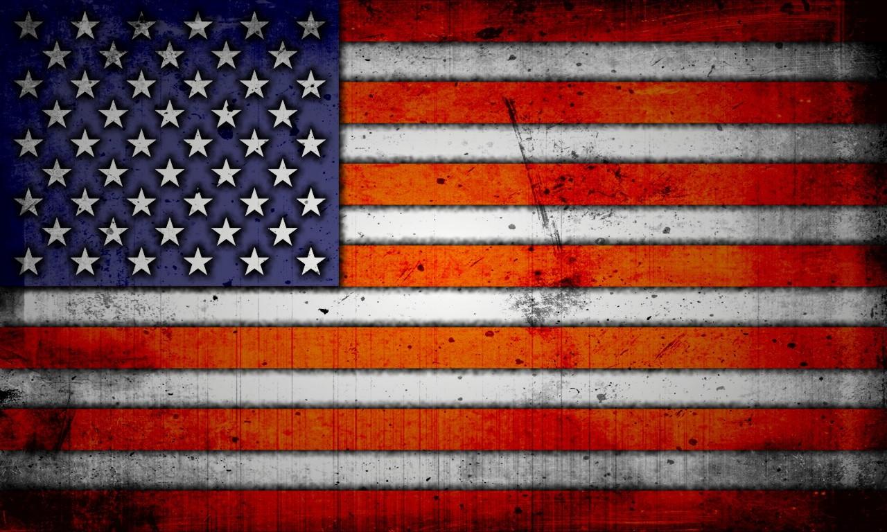 1280x768 Vintage American Flag Wallpaper