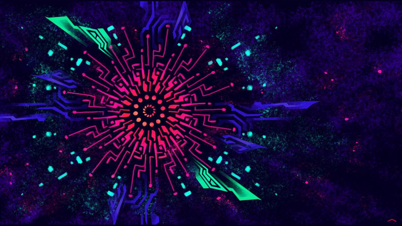 1280x720 Black Light Background