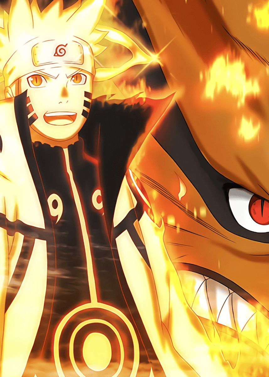 Naruto Baryon Mode, shippuden, naruto uzumaki, ninetails, fourtails, anime,  HD phone wallpaper