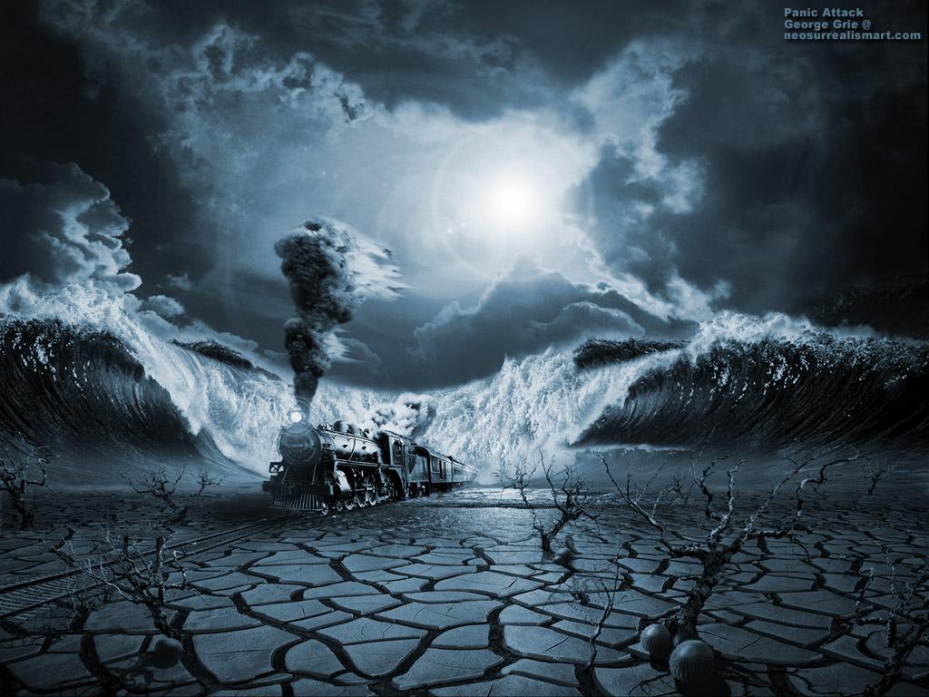 1024x768 3D Surreal Wallpaper