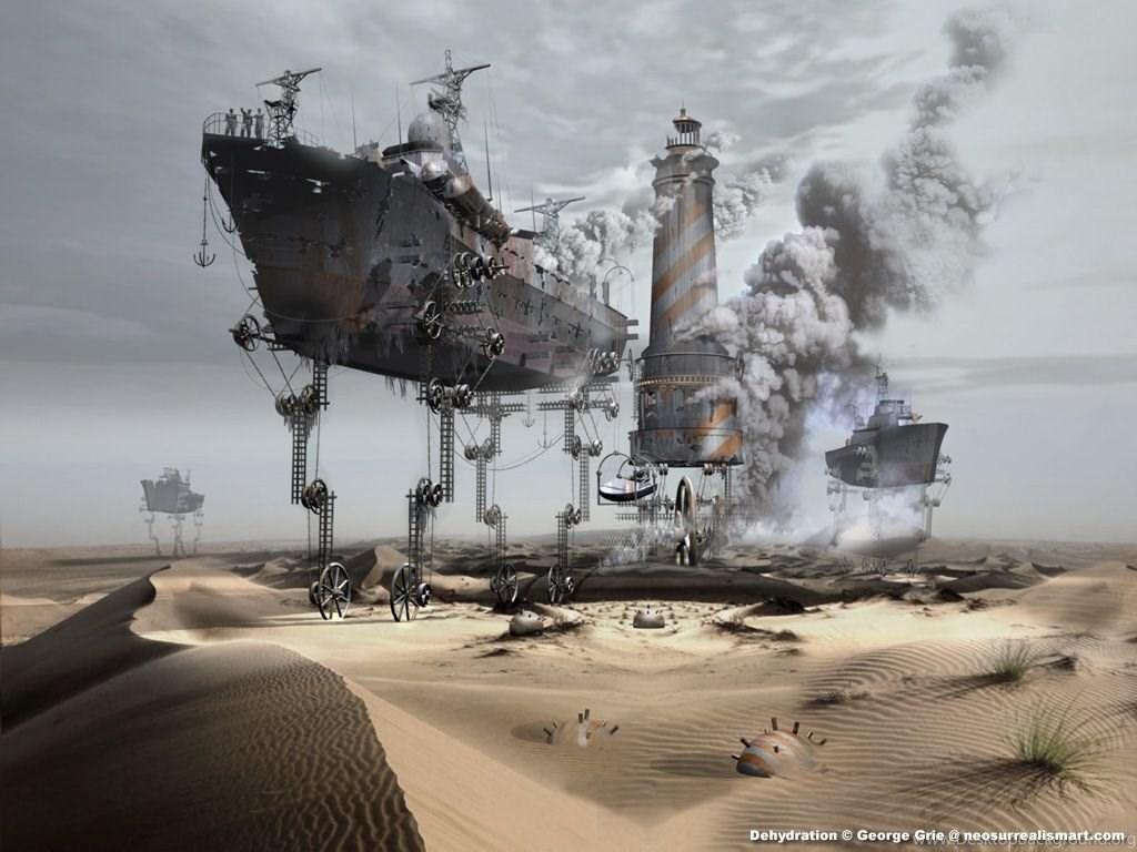 1024x768 Surreal Fantasy Art 3D Wallpaper: Dehydration 1024x768 Wallpaper Desktop Background