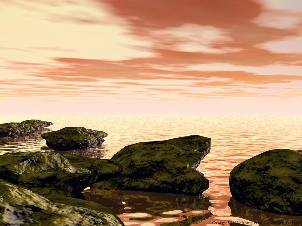 1024x768 3D Surreal Wallpaper