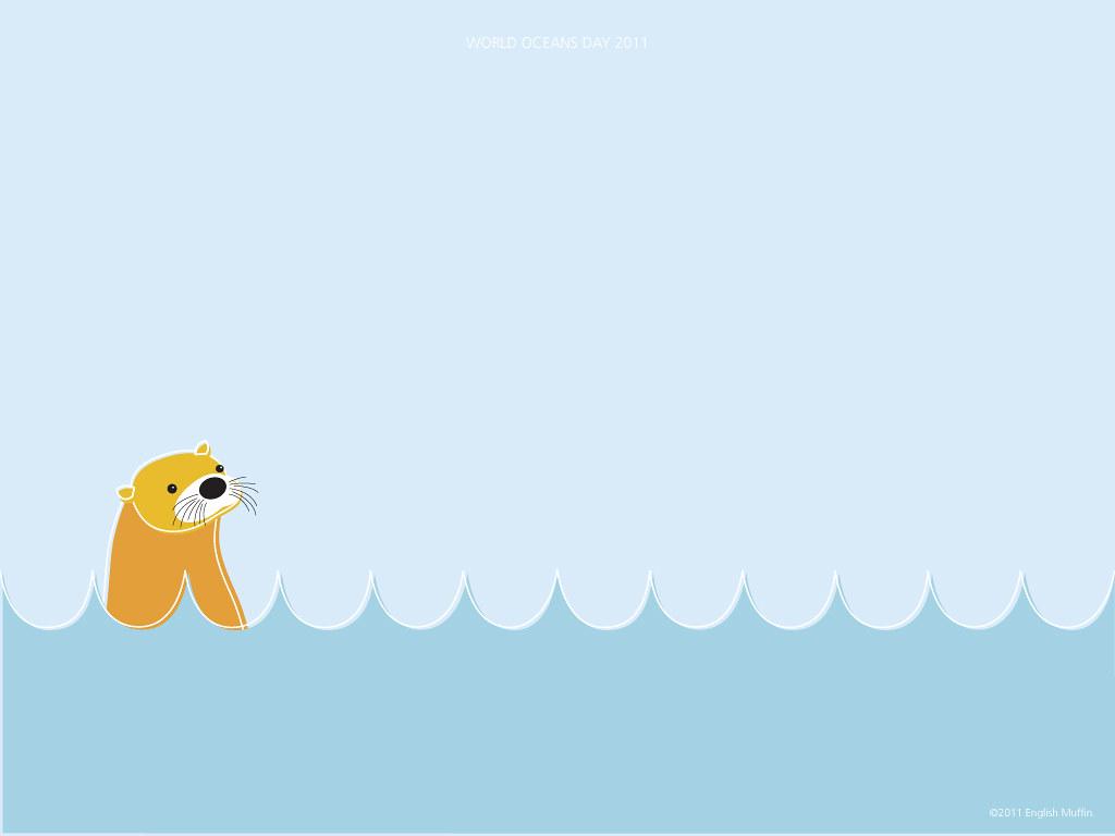 1024x768 Otter Wallpaper 1024x768. English Muffin Desktop Wallpaper