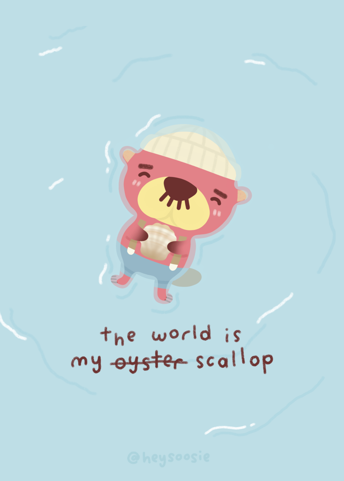 1463x2048 Pasca the Otter Wallpaper