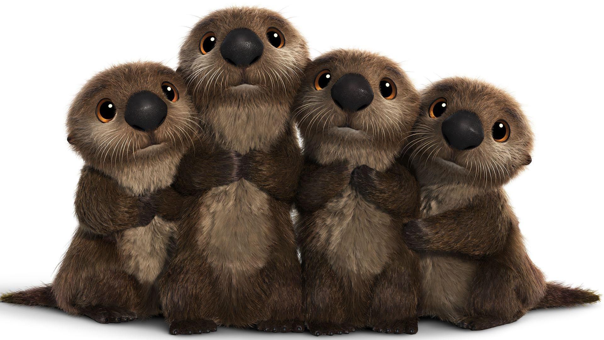 1920x1080 Finding Dory Otters Wallpaper