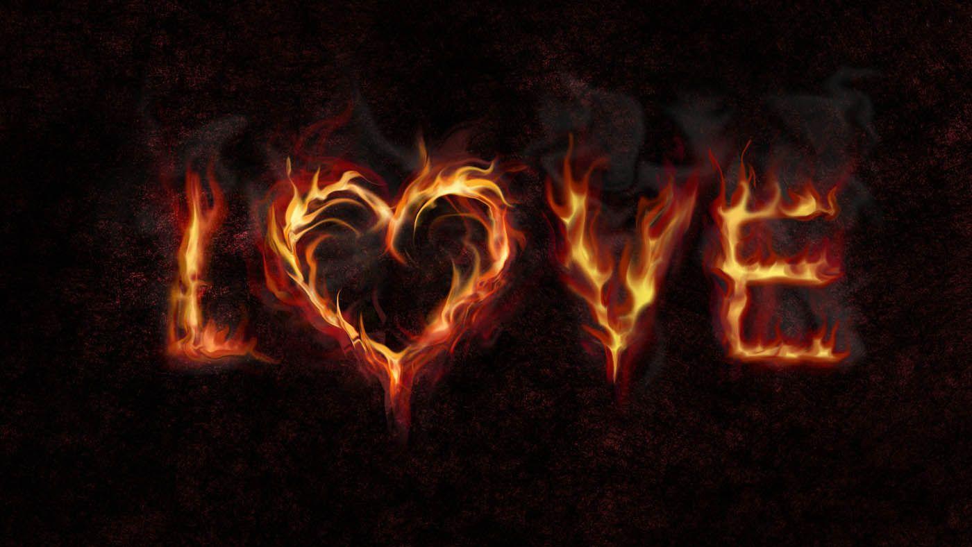 1400x788 Love Fire Wallpaper