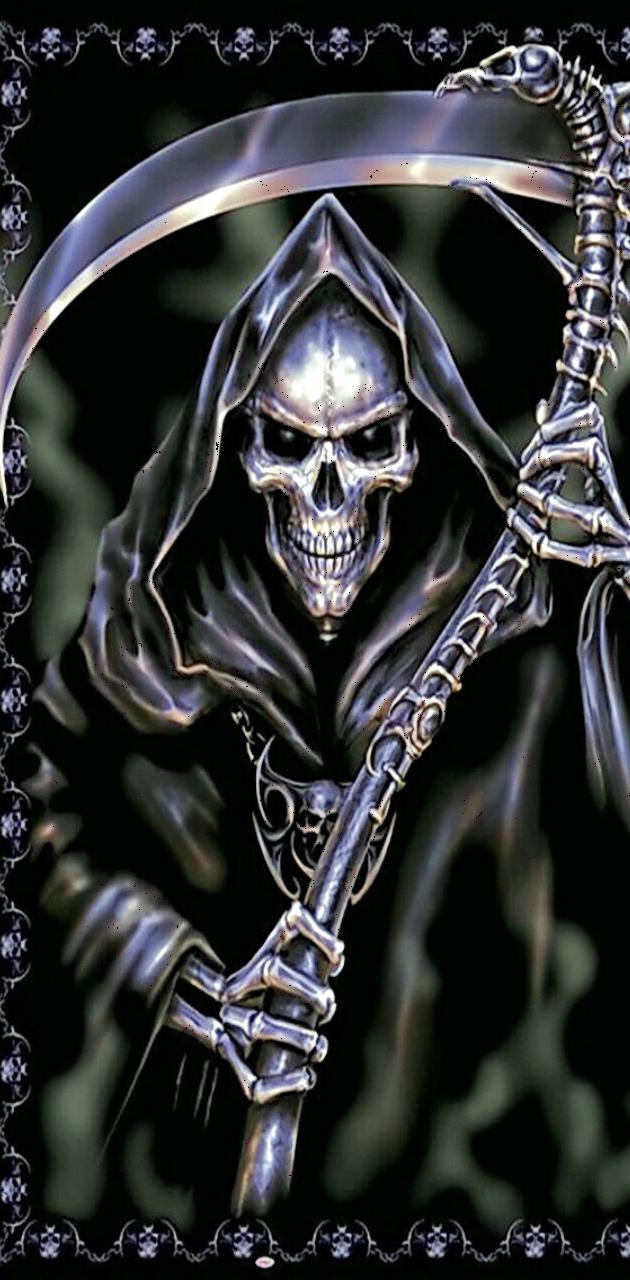 630x1280 Skull Grim Reaper wallpaper
