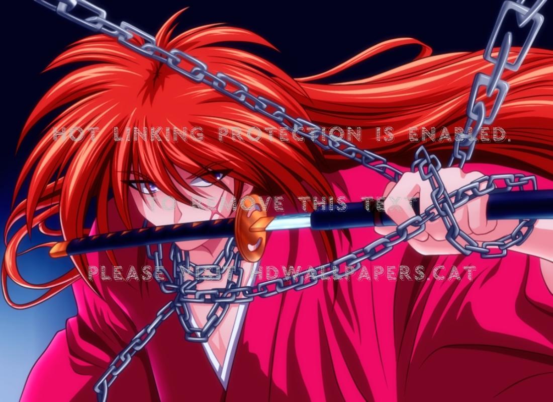 1100x799 himura kenshin long hair rurouni guy blade