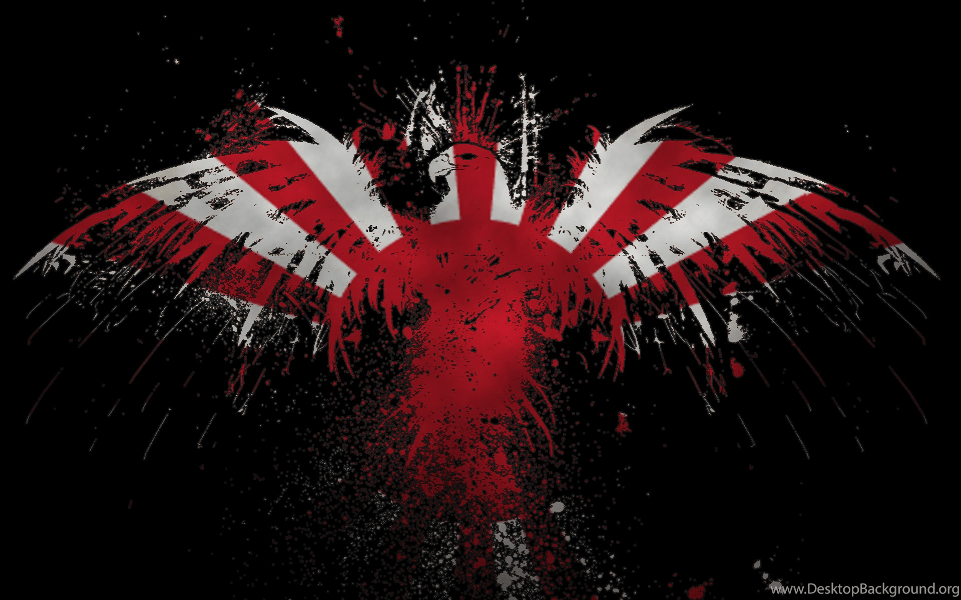 1920x1200 Eagle Japanese Flag Wallpaper.png Desktop Background
