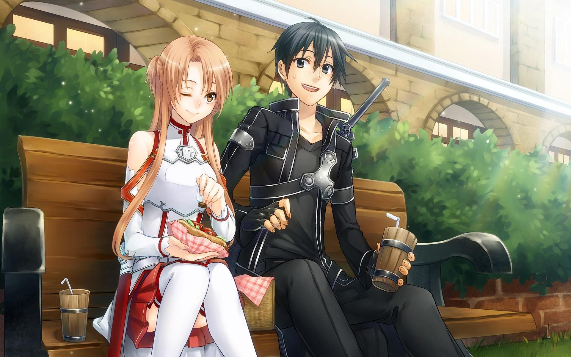 1920x1200 Cute Anime Couple HD Wallpaper