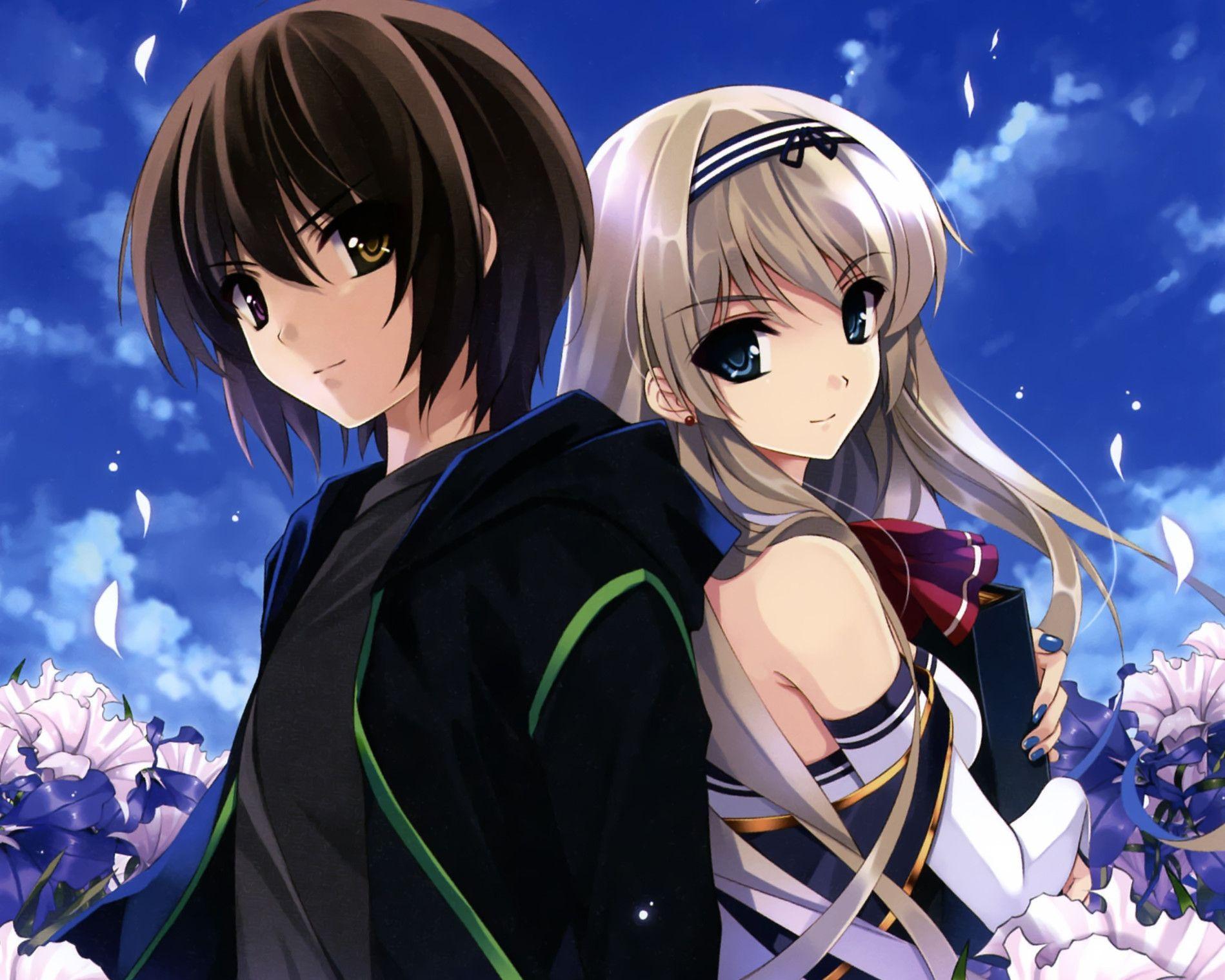 1899x1519 Anime Couple Happy Moments Wallpaper