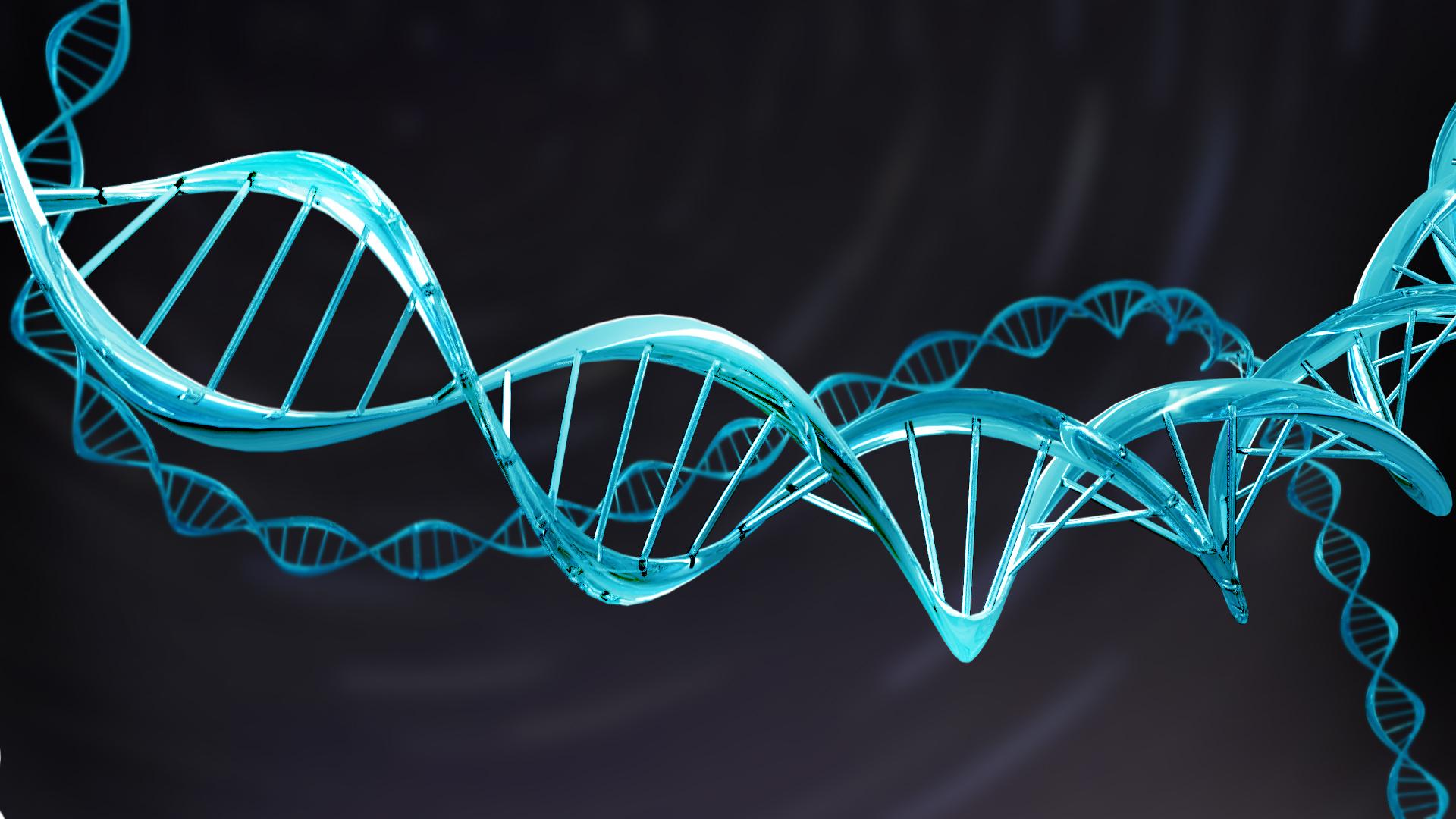 1920x1080 Blend Swap. Simple DNA Model, Double Helix B.2.9 Beta