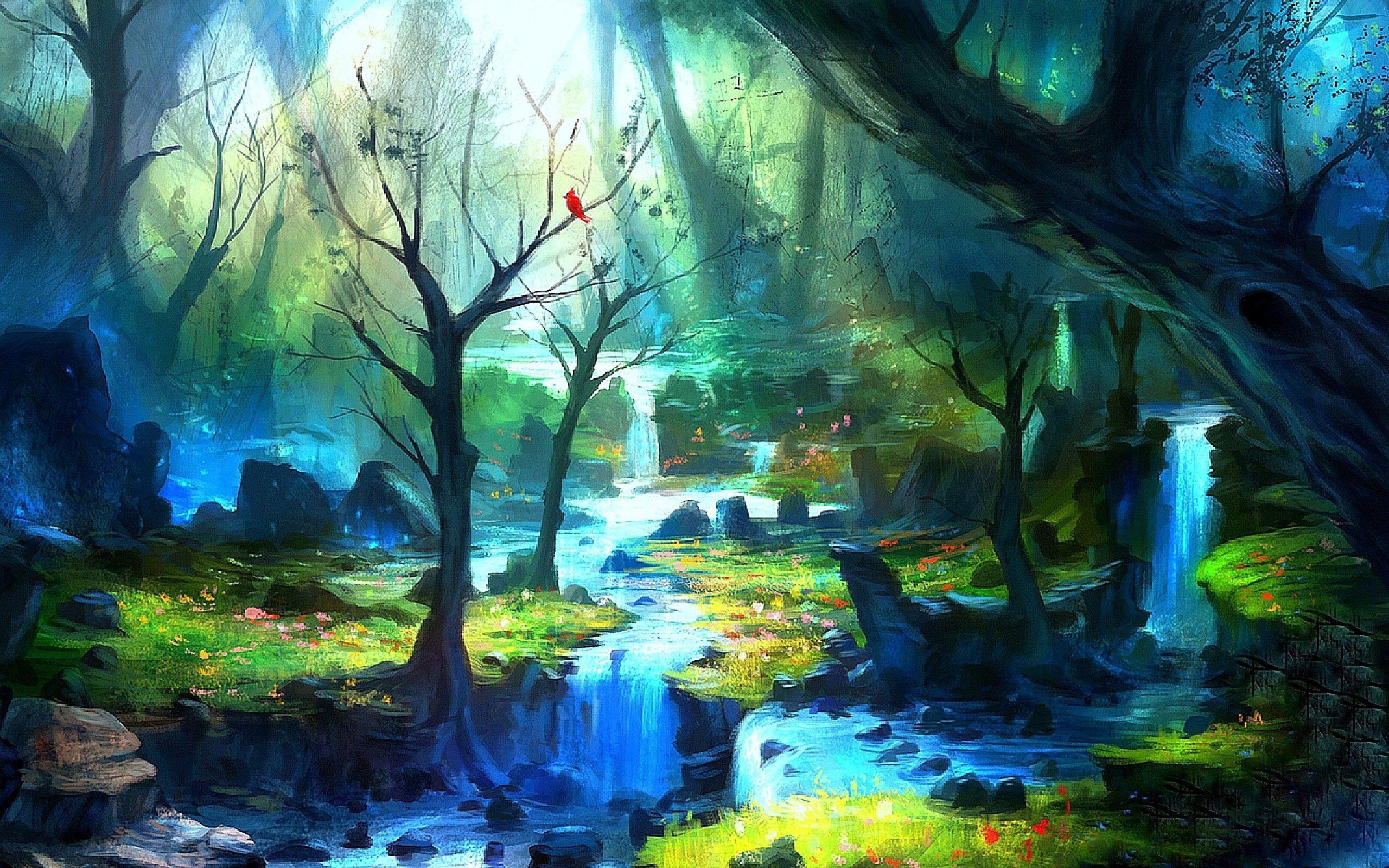 2560x1600 Enchanted Forest Ultra HD Wallpaper