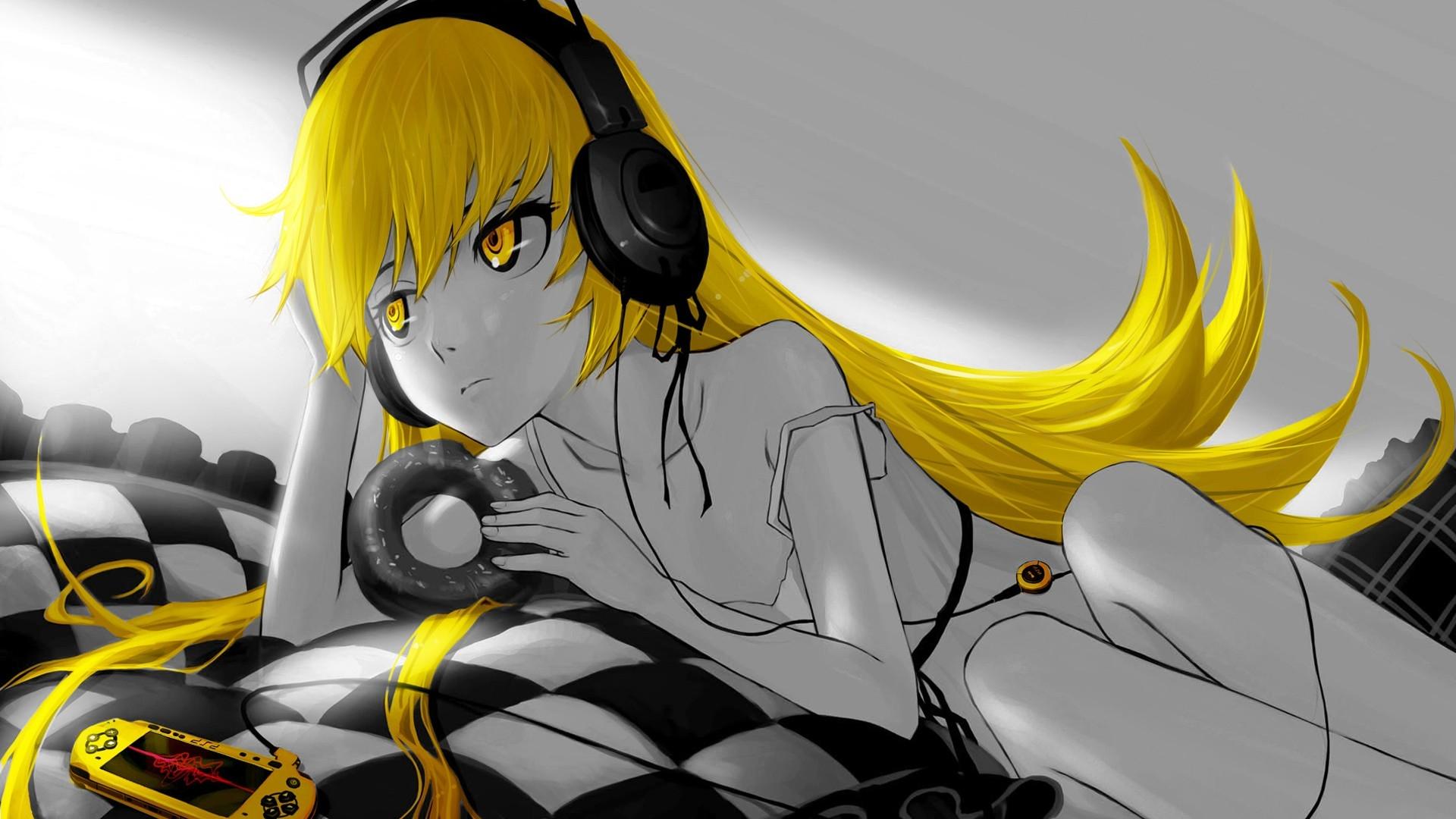 1920x1080 bakemonogatari oshino shinobu anime monogatari series