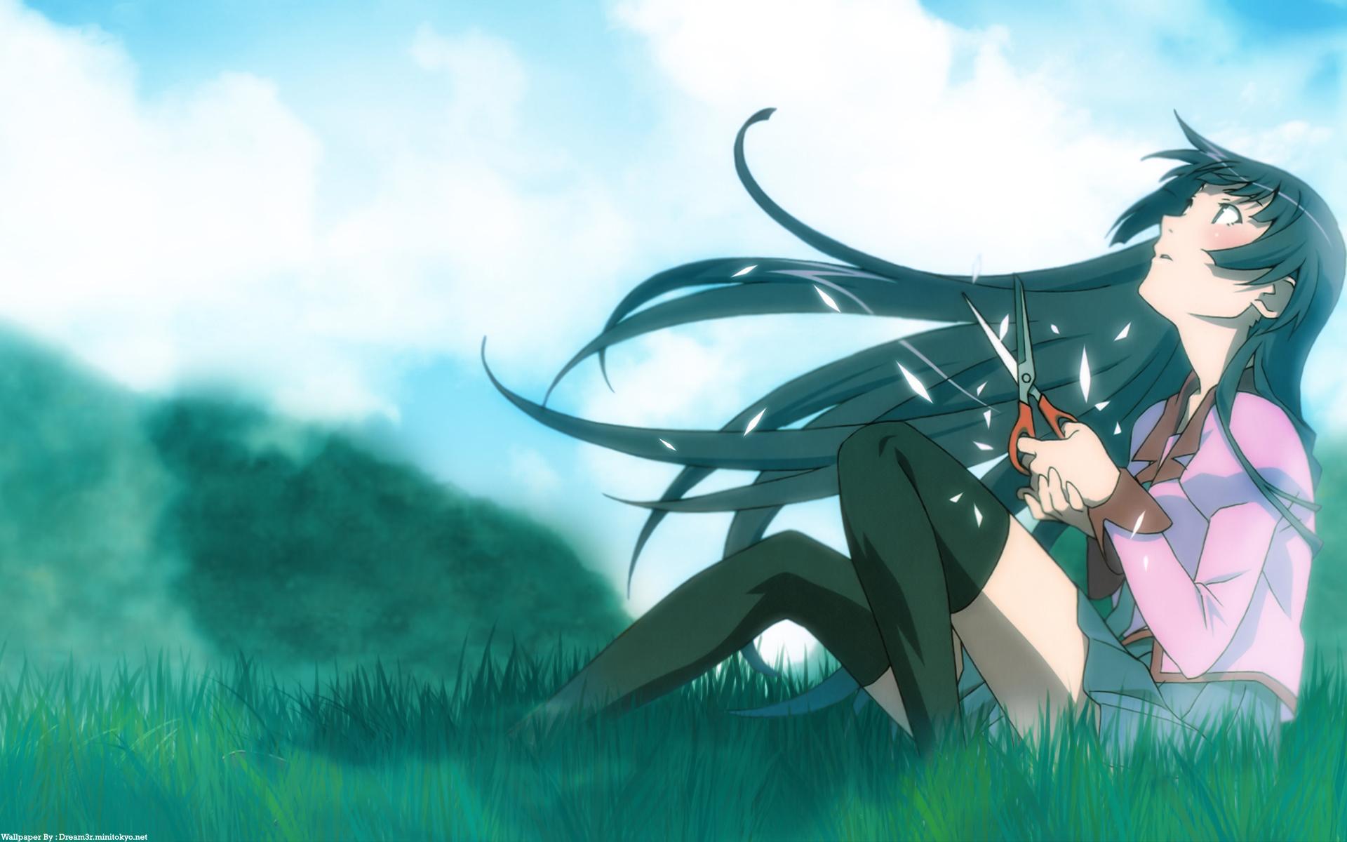 1920x1200 bakemonogatari monogatari (series) senjougahara hitagi. konachan.com.com Anime Wallpaper