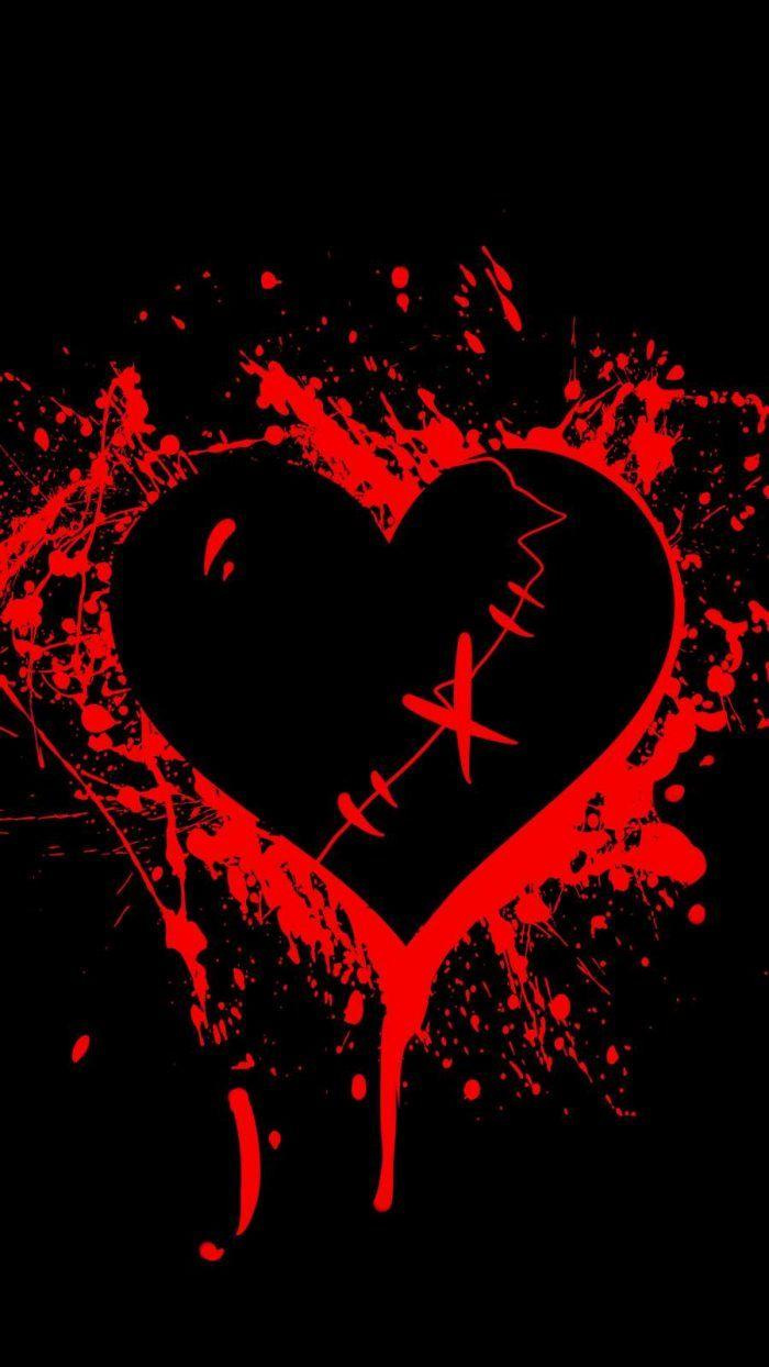700x1244 No Love iPhone Wallpaper Wallpaper : iPhone Wallpaper. Heart iphone wallpaper, Scary wallpaper, Dark wallpaper iphone