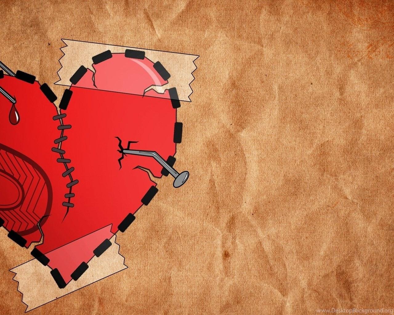 1280x1024 Broken Heart Cool HD Wallpaper Desktop Background