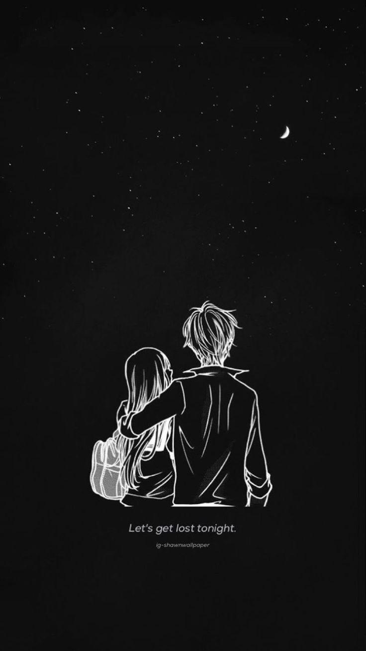 Black and White Anime Couple Wallpapers on WallpaperDog