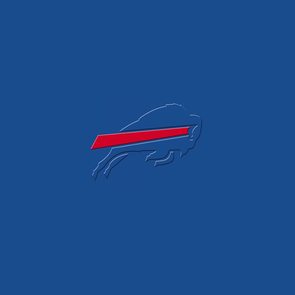 1024x1024 iPad Wallpaper with the Buffalo Bills Team Logos