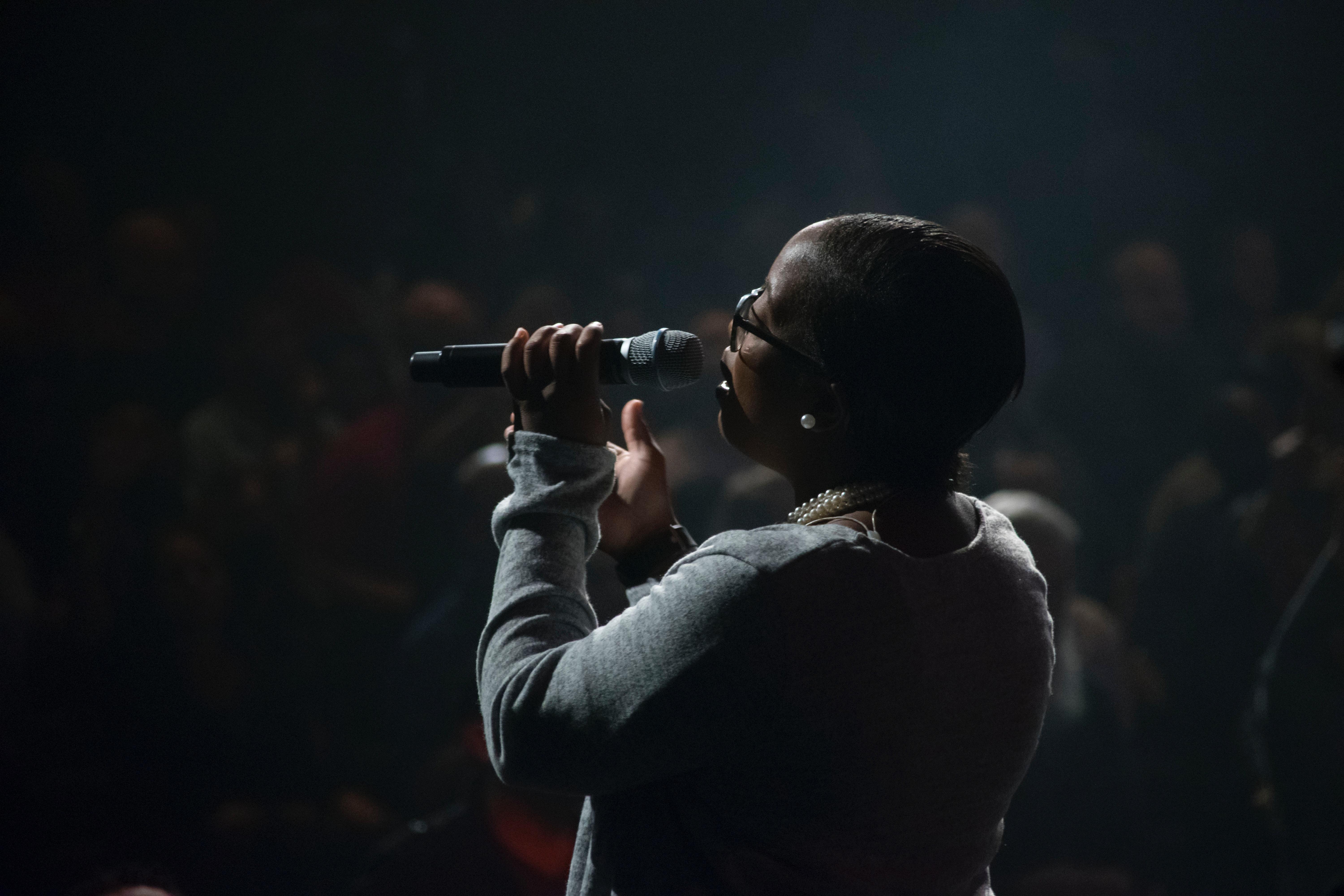 6000x4000 6000x4000 #lady, #person, #performance, #holding, #microphone, # female, #singer, #song, #concert, #diversity, #black woman, #african american, #sing, #audience, #musical, #woman, #Free. Mocah HD Wallpaper
